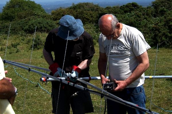 NFD setup 2m and 70cms National Field Day Preparations